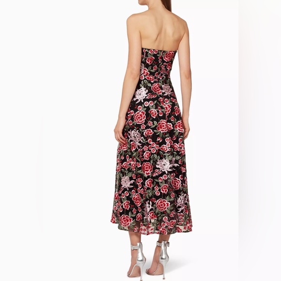 Floral textured dress - worn once for a wedding - Picture 4 of 4